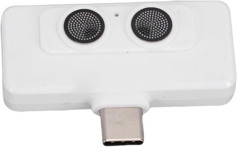 Omnidirectional Phone Mic, Plug Play Type C Lavalier Microphone, Recording Microphone with Clear Sound, Ideal for Smartphones, Tablets, Cameras & Computers (White) in Kuwait