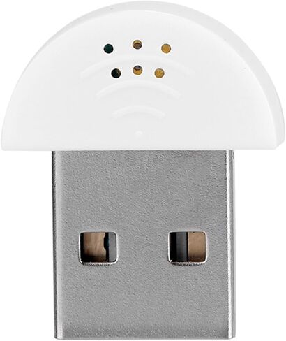 ميكروفون استوديو Vikye Mini USB عالي الحساسية، ميكروفون كمبيوتر لإلغاء الضوضاء لدردشة Skype والتسجيل والتوصيل والتشغيل ميكروفون استوديو محمول (أبيض) in Kuwait