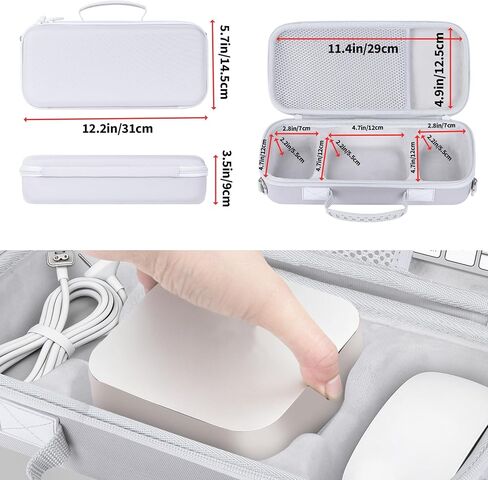 Case Compatible with Apple Mac mini M4 / M4 Pro Desktop Computer, Fits Magic Keyboard and Magic Mouse in Kuwait