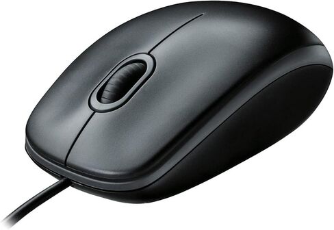 Wired Mouse for Computer and Laptop, USB Corded Mouse, Right or Left Hand Use, Office Home Basic Mice, Black in Kuwait