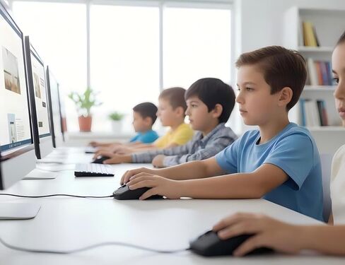 8 Pack Wired USB Mouse Bulk for Classroom, Black Plug and Play 3-Button Corded Mice for School Computer Labs in Kuwait