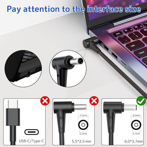 240W Charger Replacement for ASUS ROG Zephyrus G14 G15 M16 S15 S17 Scar 15 17 Strix G TUF Dash A15 F15 A16 F16 A17 F17 Vivobook Pro 16X ADP-240EB B AC Adapter Laptop Power Cord (6.0*3.7mm Round Tip) in Kuwait