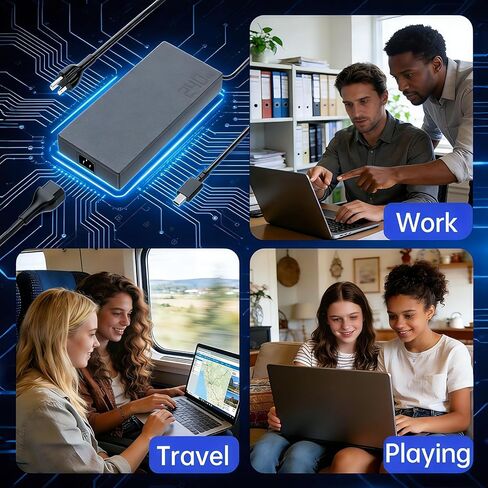 شاحن بديل 240 واط لجهاز ASUS ROG Zephyrus G14 G15 M16 S15 S17 Scar 15 17 Strix G TUF Dash A15 F15 A16 F16 A17 F17 Vivobook Pro 16X ADP-240EB B محول تيار متردد سلك طاقة الكمبيوتر المحمول (مستطيل Conn) in Kuwait