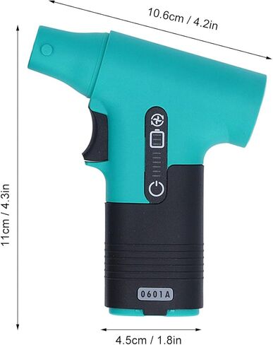 Compressed Air Duster, 130000RPM Mini Handheld Electric Air Blower Portable USB Rechargeable 6000mAh Battery Turbo Fan for Outdoor Sports, Camping, Travel, Car (Green) in Kuwait