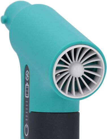 Compressed Air Duster, 130000RPM Mini Handheld Electric Air Blower Portable USB Rechargeable 6000mAh Battery Turbo Fan for Outdoor Sports, Camping, Travel, Car (Green) in Kuwait