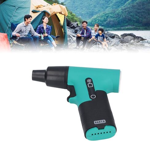 Compressed Air Duster, 130000RPM Mini Handheld Electric Air Blower Portable USB Rechargeable 6000mAh Battery Turbo Fan for Outdoor Sports, Camping, Travel, Car (Green) in Kuwait