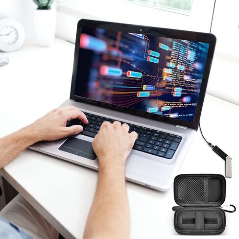 حافظة GWCASE متوافقة مع Ledger Nano X/S/S Plus لمحفظة أجهزة العملات المشفرة - BTC للبيتكوين والإيثريوم والريبل والعملات البديلة ورموز ERC. كابلات USB لتنظيم حمل التخزين - وردي in Saudi Arabia