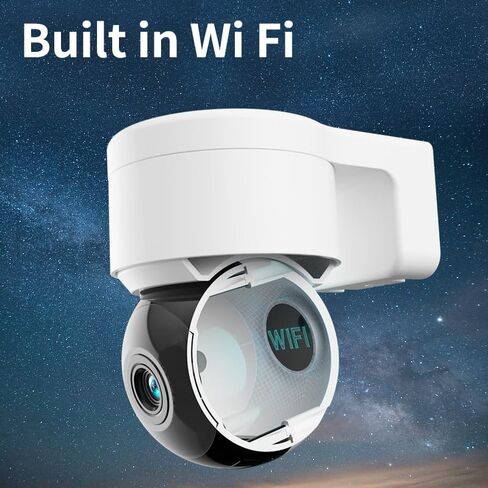 PTZ Security Camera, Wireless WiFi 2K HD, 355 Pan 90 Tilt, Night Vision, IP66 Waterproof/Home Indoor and Outdoor Security Surveillance, AI Auto Tracking, Spotlight & Siren, Motion Detection in Kuwait