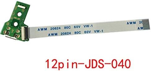 جديد USB شحن ميناء المقبس لوحة دوائر كهربائية مع كابل الشريط مفتاح الطاقة لوحدة تحكم PS4 JDS 011 001 030 040 055 (JDS-040) in Kuwait