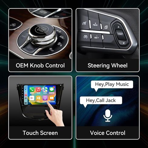 Android 14 Car Stereo Radio Compatible with Nissan Rogue 2014 2015 2016 2017 2018 Manual AC Wireless CarPlay & Android Auto AHD Backup Camera Upgrade 10.1" Touch Screen GPS SWC WiFi Bluetooth 2+64G in Kuwait