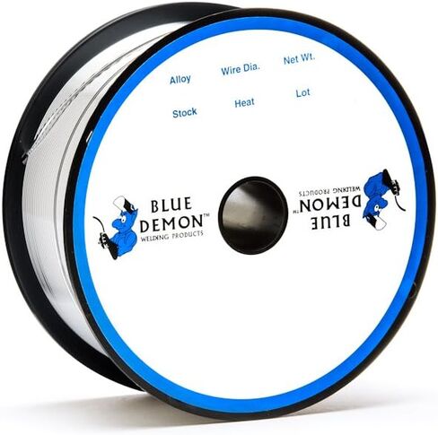 Blue Demon ER4043 X .035 X 1LB X 10 حزمة MIG/GMAW أسلاك لحام ألومنيوم للأغراض العامة، جميع المواضع مع إضافات السيليكون، تم تركيبها لتوفير لحامات عالية الجودة خالية من المسامية والأشعة السينية in Kuwait