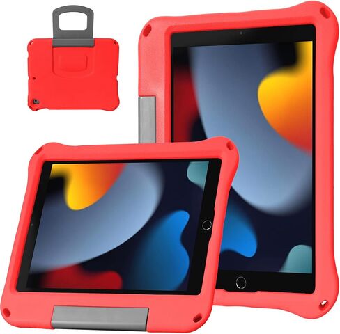 Case Compatible with iPad 10.2 Inch 2021/2020/2019, for iPad 9th/8th/7th Generation Case,Light Weight Shock Proof Convertible Handle Stand Full Body Kids Case. (Blue) in Saudi Arabia