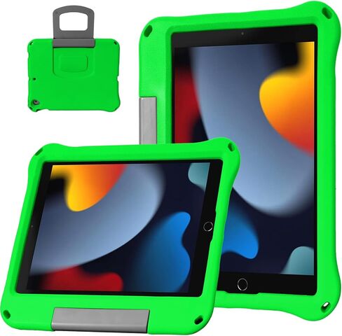 Case Compatible with iPad 10.2 Inch 2021/2020/2019, for iPad 9th/8th/7th Generation Case,Light Weight Shock Proof Convertible Handle Stand Full Body Kids Case. (Blue) in Saudi Arabia