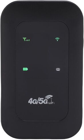نقطة اتصال واي فاي محمولة 4G LTE، جهاز نقطة اتصال محمول مع فتحة بطاقة SIM وبطارية مدمجة 2100 مللي أمبير في الساعة، تدعم ما يصل إلى 10 أجهزة، للسفر والاستخدام المنزلي in Kuwait