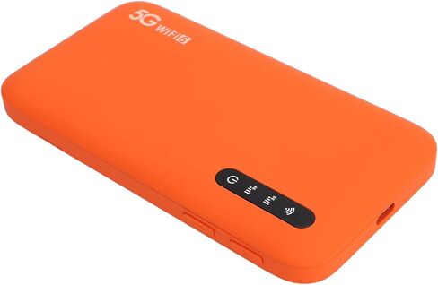 Sorandy 5g Mobile Hotspot, 6100mAh 2.77Gbps Dust & Water Proof High Speed Travel Double Band WiFi6 Portable Router with Sim Card Slot & LED Light, Ideal for Travel & Support 16 Devices in Kuwait
