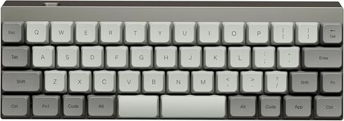 VORTEXKEYBOARD Vortex Core Plus Retro Grey Aluminum 40% Wireless Hot Swap Low Profile Mechanical Keyboard Gat Low Profile Blue in Saudi Arabia