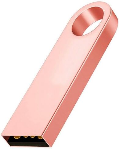 محرك فلاش USB سعة 1 جيجابايت مع محول من النوع C وحبل، محرك قلم USB 2.0 عالي السرعة، شريحة ذاكرة تخزين صغيرة للهاتف/الوسادة/الكمبيوتر الشخصي/الكمبيوتر المحمول - (وردي 1 جيجابايت) in Kuwait