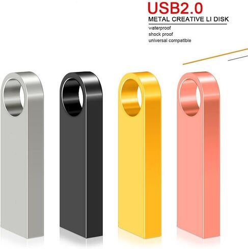 محرك فلاش USB سعة 1 جيجابايت مع محول من النوع C وحبل، محرك قلم USB 2.0 عالي السرعة، شريحة ذاكرة تخزين صغيرة للهاتف/الوسادة/الكمبيوتر الشخصي/الكمبيوتر المحمول - (وردي 1 جيجابايت) in Kuwait
