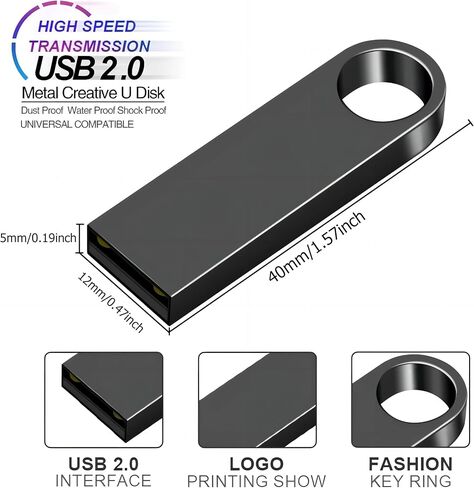 محرك فلاش USB سعة 1 جيجابايت مع محول من النوع C وحبل، محرك قلم USB 2.0 عالي السرعة، شريحة ذاكرة تخزين صغيرة للهاتف/الوسادة/الكمبيوتر الشخصي/الكمبيوتر المحمول - (وردي 1 جيجابايت) in Kuwait