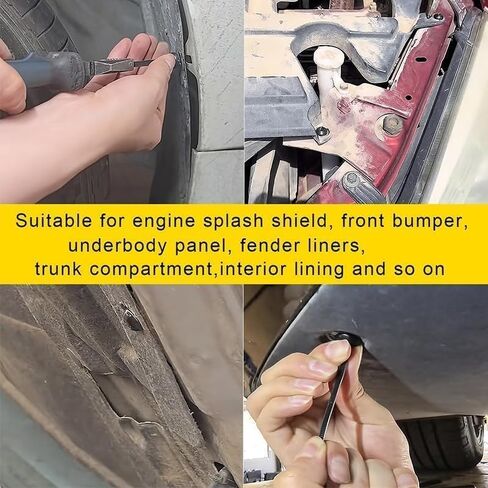 100Pcs 2025 New Nylon Car Universal Cable Tie Buckle – Heavy Duty Self-Locking Zip Ties with Pin & Button Design, Upgrade Multipurpose Plastic Fastening Tool for Car Daily Fixing & Quick Repair in Kuwait