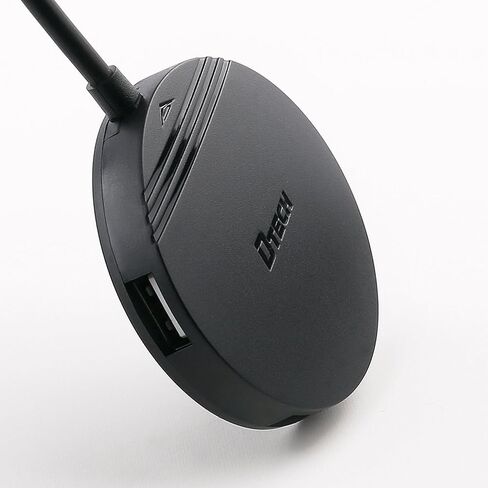 USB Hub كابل طويل 4 أقدام، DTECH صغير مستدير 4 منافذ USB توسيع Hub USB 2.0 نوع A محول متعدد المنافذ شحن نقل البيانات للكمبيوتر المحمول ولوحة مفاتيح الماوس in Kuwait
