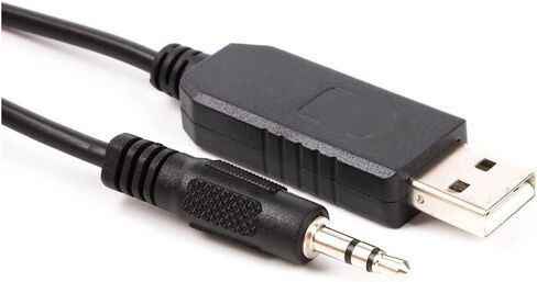 USB to 3.5mm Audio Jack Serial Converter M~ni Adapter Plug RX TTX RS232 Upgrade Board Cable(6ft) in Kuwait