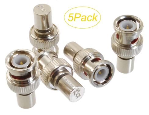 CablesOnline 5-Pack BNC Male 75-Ohm 1/2W Terminator, TR-755-5 in Kuwait