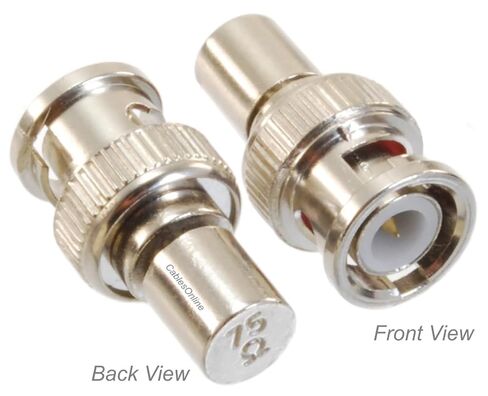 CablesOnline 5-Pack BNC Male 75-Ohm 1/2W Terminator, TR-755-5 in Kuwait
