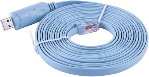 USB إلى RJ45 RS232 وحدة التوجيه كابل الأزرق محول الواجهة التسلسلية دعم Win10 in Kuwait