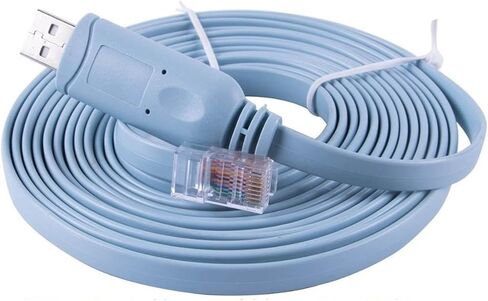 USB إلى RJ45 RS232 وحدة التوجيه كابل الأزرق محول الواجهة التسلسلية دعم Win10 in Kuwait