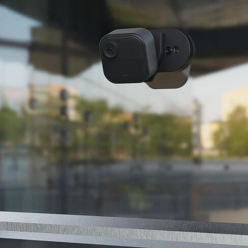 Blink Camera Mount with Dual Suction Cup, No-Drill, No Need Adhesive, Mounted on Smooth Surfaces Like Windows, Glossy Tiles, and Wood, 2 Pack for All Blink Camera-Black in Kuwait