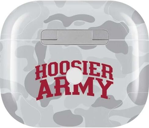 غلاف صوتي من Skinit متوافق مع Apple AirPods (الجيل الثالث، 2021) - تصميم Hoosier Army مرخص رسميًا in Kuwait