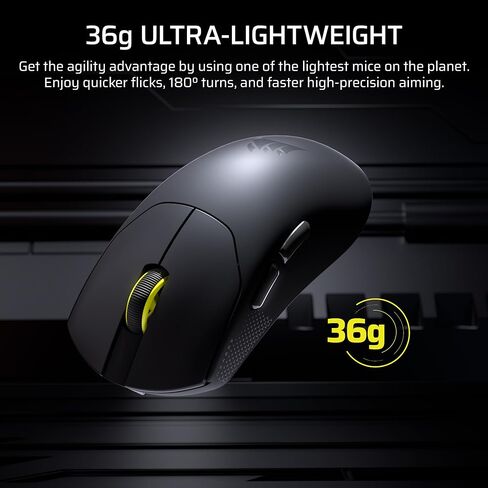 ماوس الألعاب اللاسلكي Corsair Sabre v2 PRO Ultralight FPS - 33000 نقطة في البوصة، وزن 36 جرام، فرط الاقتراع 8000 هرتز، مفاتيح ميكانيكية، عمر بطارية لاسلكي يصل إلى 70 ساعة، محور ويب - أسود (متجدد) in Kuwait