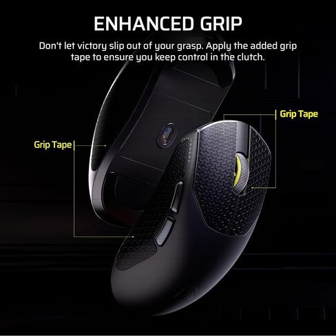 ماوس الألعاب اللاسلكي Corsair Sabre v2 PRO Ultralight FPS - 33000 نقطة في البوصة، وزن 36 جرام، فرط الاقتراع 8000 هرتز، مفاتيح ميكانيكية، عمر بطارية لاسلكي يصل إلى 70 ساعة، محور ويب - أسود (متجدد) in Kuwait