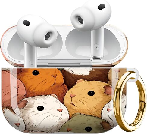 Compatible with Airpod Pro 3 Case–Secure Lock & Keychain,TPU Protection,Sleek Design,Full-Body Coverage for 3rd Gen Airpod Pro(Cute Guinea Pigs) in Saudi Arabia
