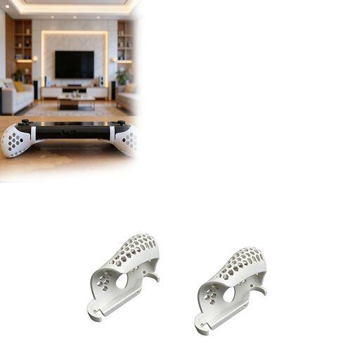 Grips Compatible with AYN Odin 2 Base/Pro/Max, Ergonomic Handles for Improved Control, Comfortable 2-Piece Design for Enhanced Comfort, Easy to Remove and Replace (Solid white) in Kuwait