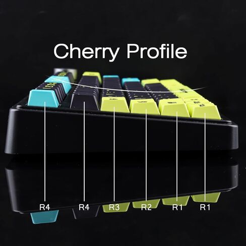 JOMKIZ Cyberpunk Edgerunners PBT Double Shot Side-Printed Keycaps, 146 Keys Cherry Profile Shine Through Keycap Set with Side Legends, Custom Backlit Keycaps for RGB Gaming Mechanical Keyboard in Kuwait