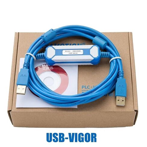 محول USB-Vigor مناسب لسلسلة VH VB M PLC كابل برجمة USB إلى RS232 تنزيل VBUSB200 PC-Vigor in Kuwait