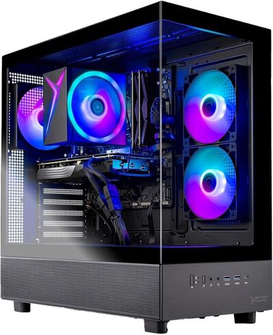 كمبيوتر Skytech Gaming Azure 3 للألعاب، AMD Ryzen 7 5700 3.7 جيجا هرتز، NVIDIA RTX 5060، 1 تيرابايت NVMe SSD، 32 جيجابايت DDR4 RAM 3200، 650 واط Gold PSU، Wi-Fi، Win 11، سطح المكتب in Kuwait
