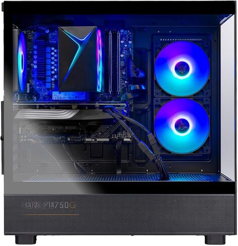 كمبيوتر Skytech Gaming Azure 3 للألعاب، AMD Ryzen 7 5700 3.7 جيجا هرتز، NVIDIA RTX 5060، 1 تيرابايت NVMe SSD، 32 جيجابايت DDR4 RAM 3200، 650 واط Gold PSU، Wi-Fi، Win 11، سطح المكتب in Kuwait