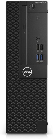 كمبيوتر سطح المكتب Dell OptiPlex 5050 SFF، Core i7-7700T 2.9 جيجا هرتز، ذاكرة وصول عشوائي 8 جيجا، 256 جيجا SSD، HDMI، لوحة مفاتيح وماوس، Windows 11 Pro (متجدد) in Kuwait