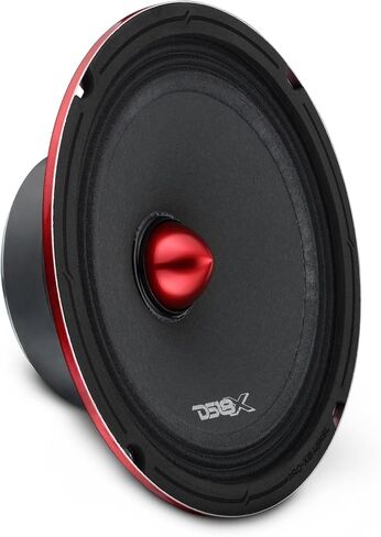 DS18 PRO-X8.4BMSL مكبر صوت ضحل متوسط ​​المدى مقاس 8 بوصات مع مكبر صوت رصاصي - مكبر صوت نحيف للسيارة بقوة 250 وات RMS 4 أوم، وعمق تركيب 2.71 بوصة، وحساسية عالية 95 ديسيبل، وصوت احترافي in Kuwait