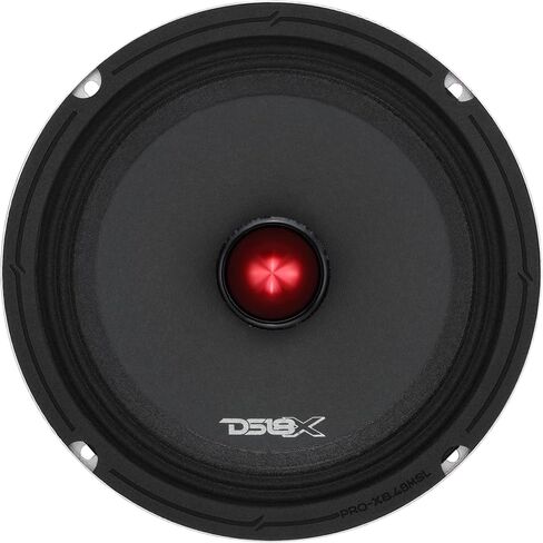 DS18 PRO-X8.4BMSL مكبر صوت ضحل متوسط ​​المدى مقاس 8 بوصات مع مكبر صوت رصاصي - مكبر صوت نحيف للسيارة بقوة 250 وات RMS 4 أوم، وعمق تركيب 2.71 بوصة، وحساسية عالية 95 ديسيبل، وصوت احترافي in Kuwait