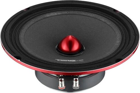 DS18 PRO-X8.4BMSL مكبر صوت ضحل متوسط ​​المدى مقاس 8 بوصات مع مكبر صوت رصاصي - مكبر صوت نحيف للسيارة بقوة 250 وات RMS 4 أوم، وعمق تركيب 2.71 بوصة، وحساسية عالية 95 ديسيبل، وصوت احترافي in Kuwait