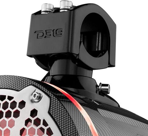 DS18 Hydro CF-X8TP 8 أبراج بحرية مع مصابيح RGB LED مدمجة - أداء عالي، تصنيف IP65 من الدرجة البحرية، مستقر للأشعة فوق البنفسجية، 375 واط بحد أقصى 125 واط RMS 4 أوم (زوج) (متجدد) in Kuwait