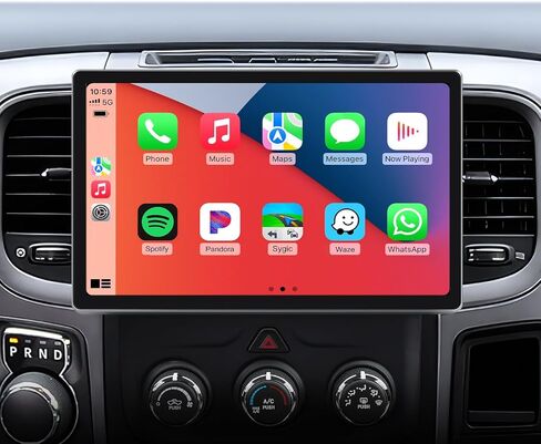 11.5 inch Car Stereo Radio for Dodge Ram Pickup 1500 2500 3500 2013 2014 2015 2016 2017 2018 with Wireless carplay/Android auto/Touchscreen/GPS Navigation/HD Backup Camera in Kuwait