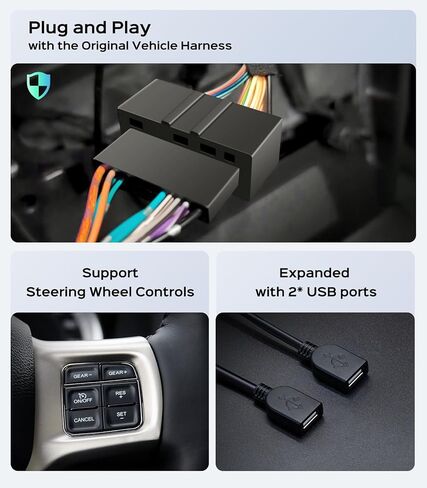 11.5 inch Car Stereo Radio for Dodge Ram Pickup 1500 2500 3500 2013 2014 2015 2016 2017 2018 with Wireless carplay/Android auto/Touchscreen/GPS Navigation/HD Backup Camera in Kuwait