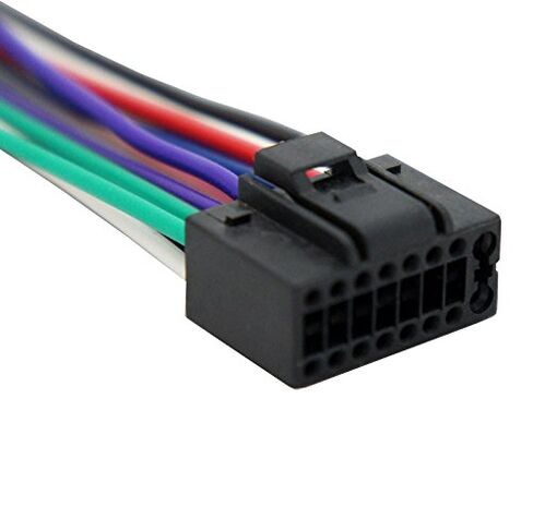 Harmony Audio HA-JVC16B Compatible with JVC KD-R520 Aftermarket Stereo Radio Receiver Replacement Wire Harness Cable in Kuwait