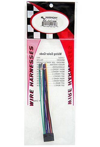 Harmony Audio HA-JVC16B Compatible with JVC KD-R520 Aftermarket Stereo Radio Receiver Replacement Wire Harness Cable in Kuwait
