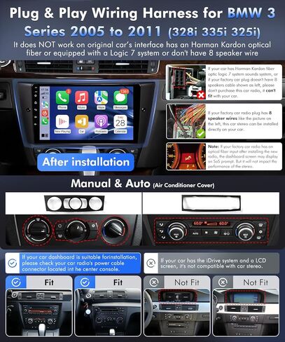 مجموعة أدوات التوصيل والتشغيل VQU لسيارات BMW 3 Series E90 E91 E92 E93 328i 325i 335i 2005 إلى 2011 (غير ألياف) in Kuwait